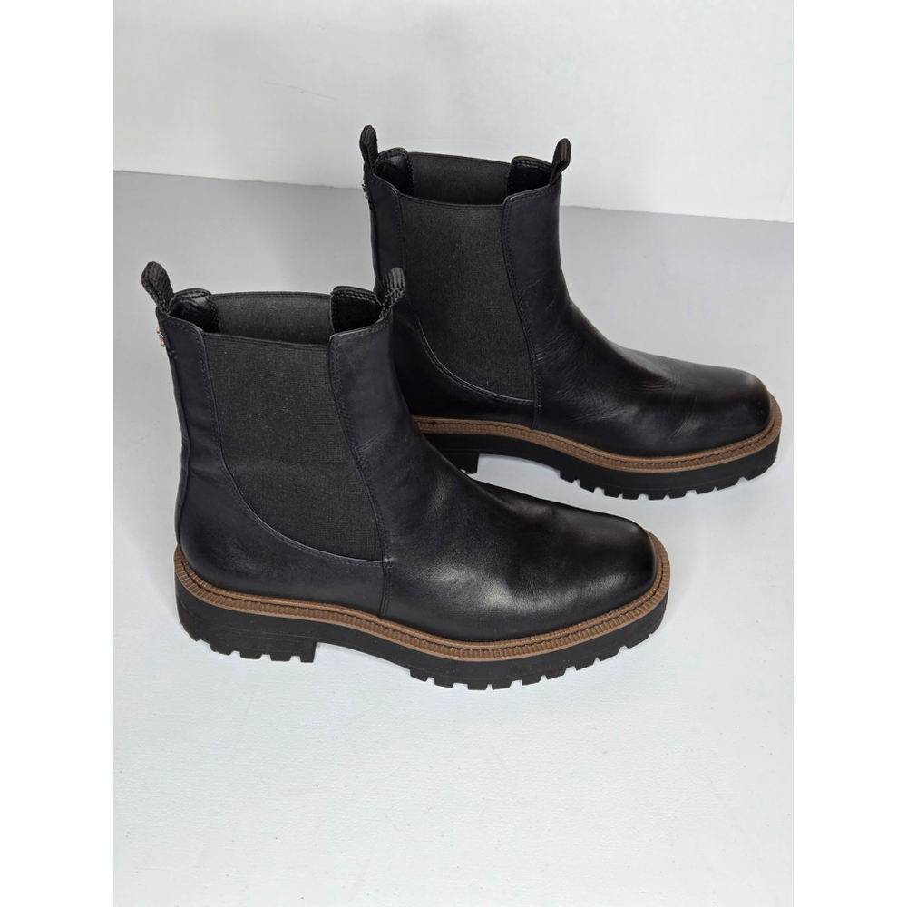 Sam Edelman Laguna Chelsea Black Leather Ankle Boots Sz 9.5 - Picture 4 of 13
